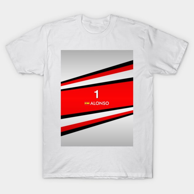 F1 2007 - #1 Alonso T-Shirt by sednoid